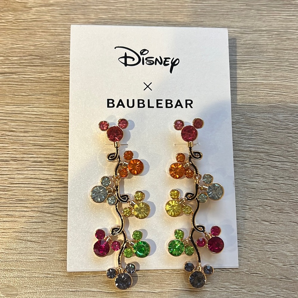 Disney x Baublebar Christmas light earrings